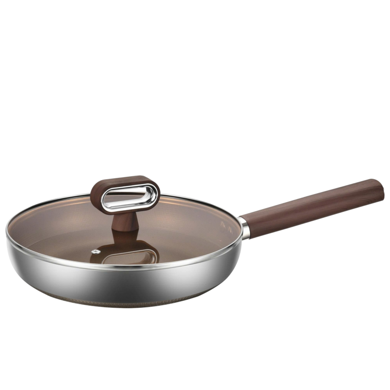 Chảo Titanium Shield đúc liền khối size 26 có vung kính MFT806