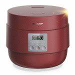 Nồi cơm điện tử Sharp KS-COM100DV-RD dung tích 1 lít
