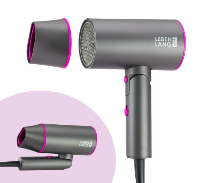 Máy sấy tóc Lebenlang màu ghi tím LBH3088L