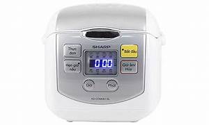 Nồi cơm điện tử Sharp KS-COM08V-SL dung tích 0.72 lít