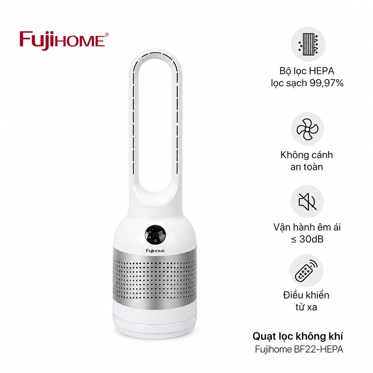 Quạt lọc không khí Fujihome BF22-HEPA