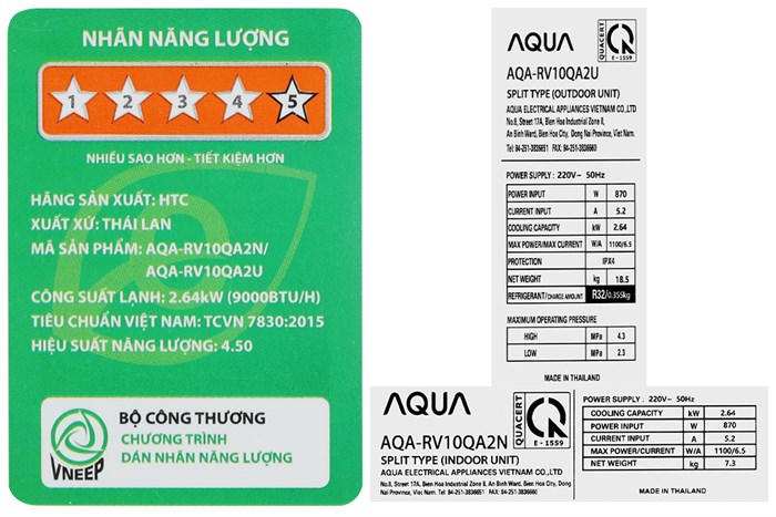 Máy lạnh AQUA Inverter 1.5 HP AQA-RUV13RB2