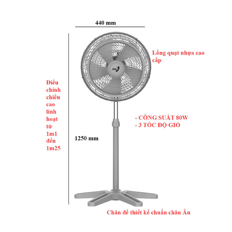 Quạt đứng ASIAVINA Turbo X VY629790