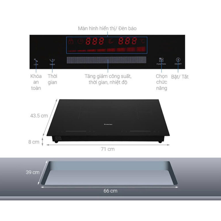 Bếp từ đôi Junger CEJ-201-II