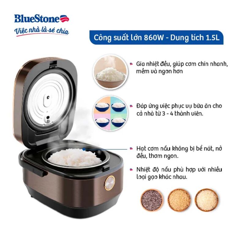 Nồi cơm điện tử BlueStone 1.5 lít RCB-5949