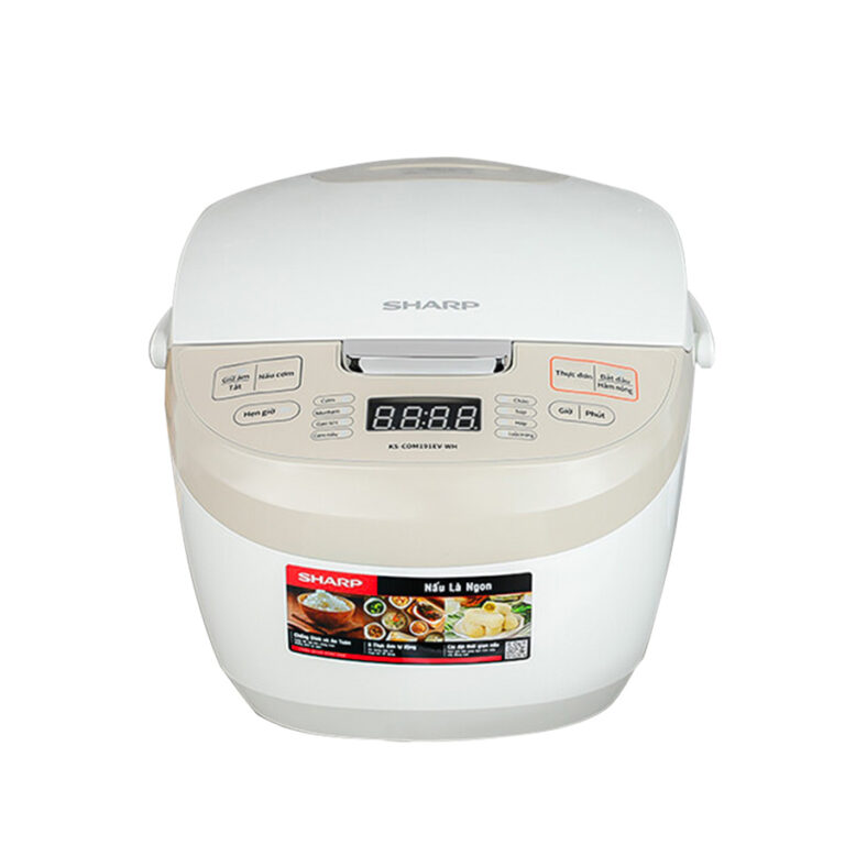 Nồi cơm điện tử Sharp KS-COM191EV-WH 1.8 lít