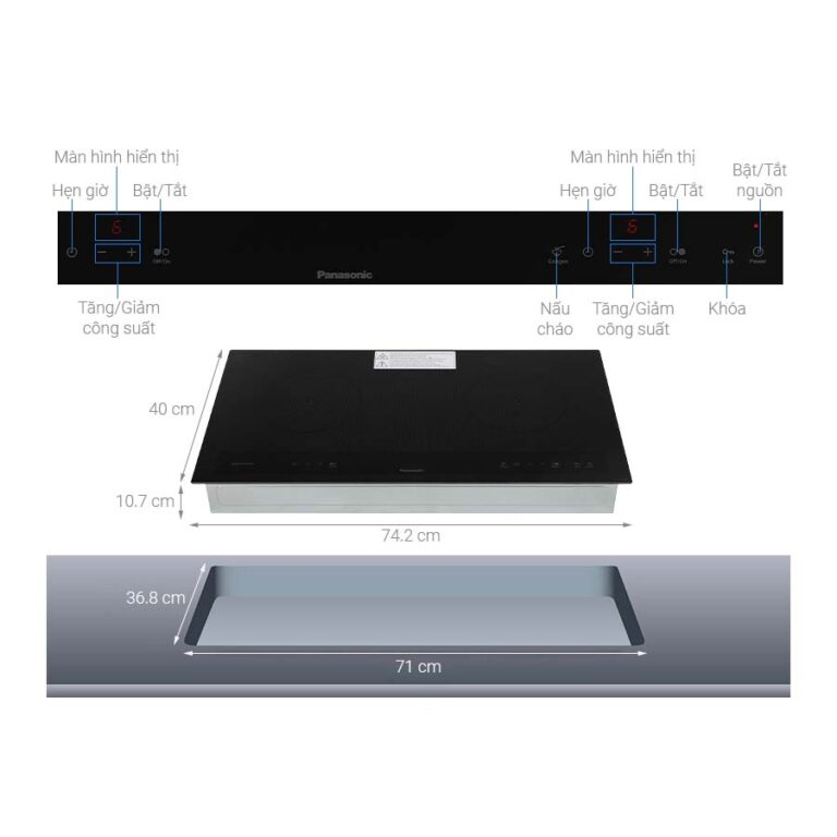 Bếp từ đôi lắp âm Panasonic KY-A227EKRA