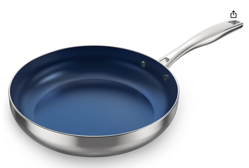 Chảo Inox chống dính cao cấp Ciwete 24cm SS0203-B