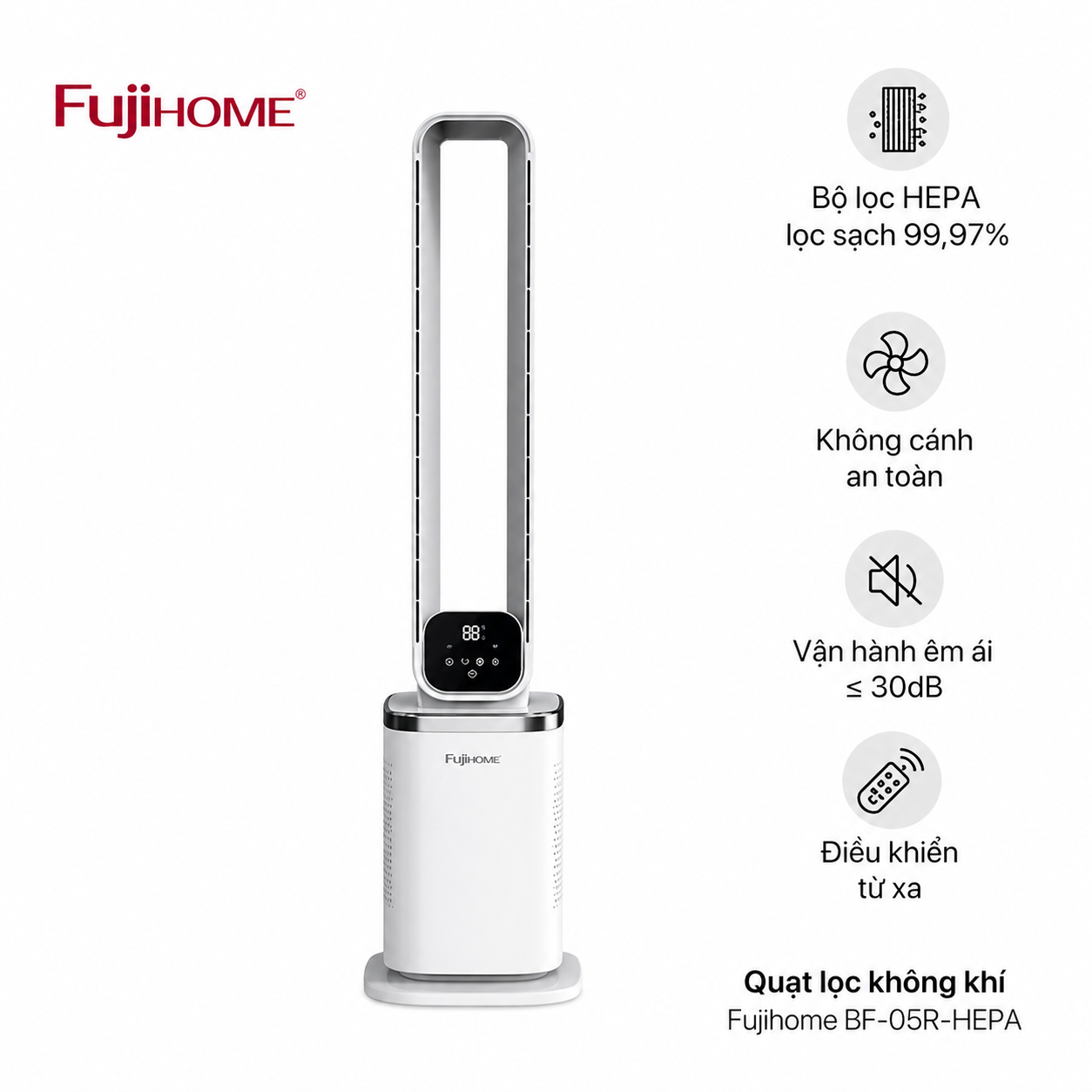 Quạt lọc không khí Fujihome BF-05R-HEPA