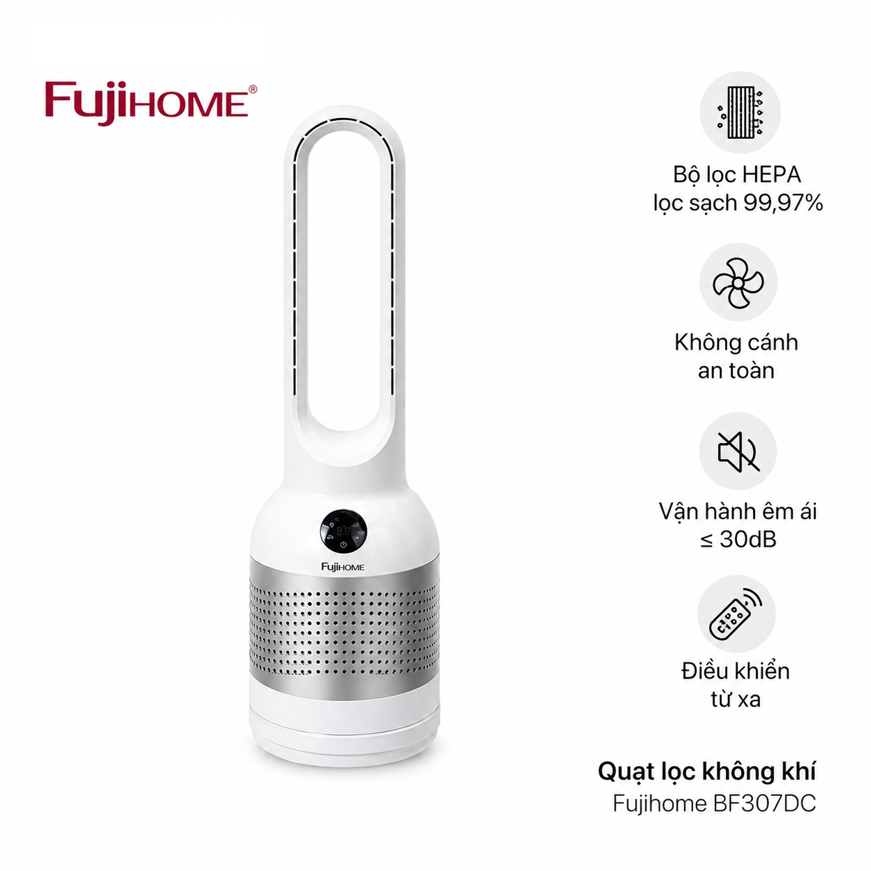 Quạt lọc không khí Fujihome BF307DC