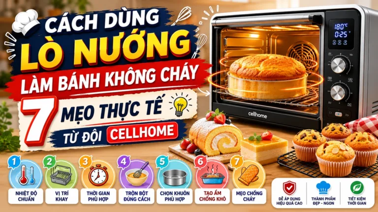 Cách Dùng Lò Nướng Làm Bánh Không Cháy — Mẹo Thực Tế Từ Đội Cellhome