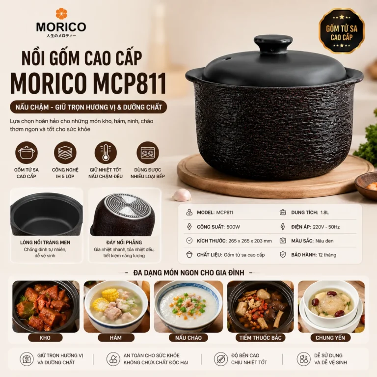 Nồi gốm cao cấp Morico MCP811