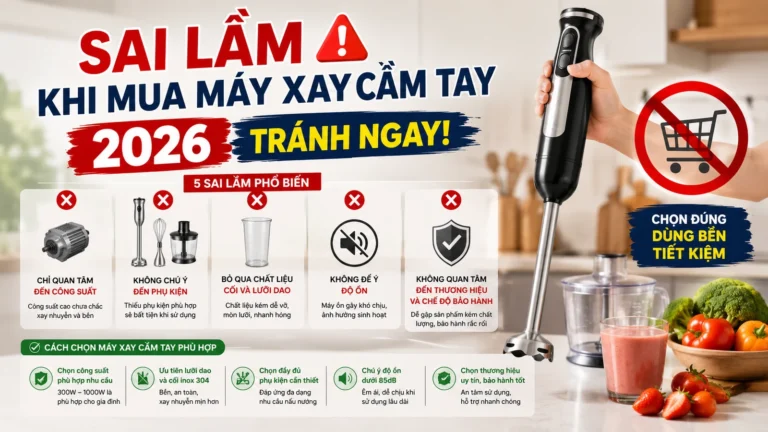 Sai Lầm Khi Mua Máy Xay Cầm Tay 2026: Tránh Ngay!