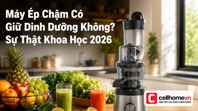 Máy Ép Chậm Có Giữ Dinh Dưỡng Không? Sự Thật Khoa Học 2026
