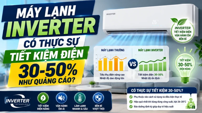 Máy Lạnh Inverter Có Thực Sự Tiết Kiệm Điện? Sự Thật Khoa Học 2026