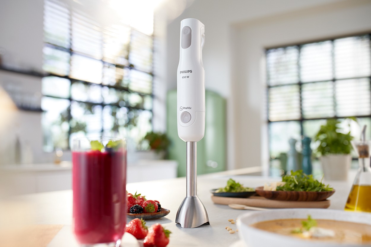 Máy xay cầm tay loại nào tốt Philips HR2537 với bộ phụ kiện đa năng