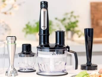 Bộ máy xay sinh tố Braun đa năng kèm nhiều cối xay và phụ kiện đi kèm