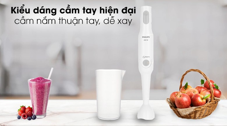 Cong nghe ProMix tren may xay sinh to cam tay Philips HR2531 giup xay nhuyen