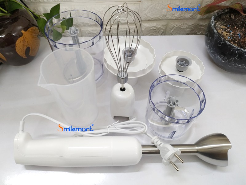 Trọn bộ phụ kiện đa năng đi kèm máy xay sinh tố cầm tay Philips HR2537 chính hãng