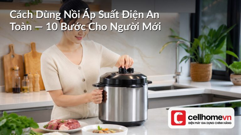 Cách Dùng Nồi Áp Suất Điện An Toàn — 10 Bước Cho Người Mới