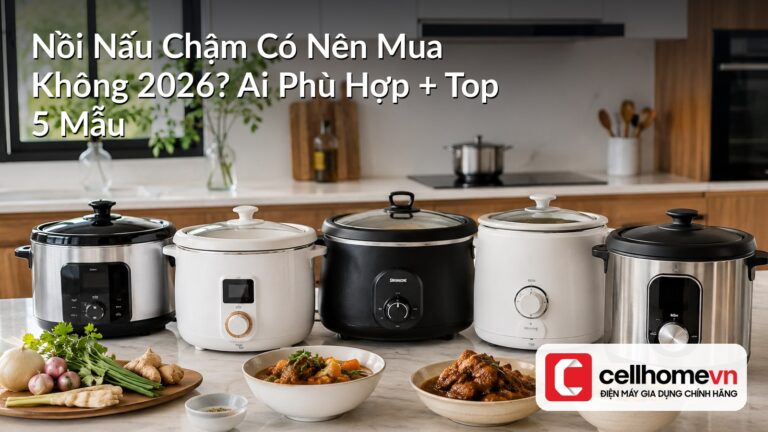 Nồi Nấu Chậm Có Nên Mua Không 2026? Ai Phù Hợp + Top 5 Mẫu