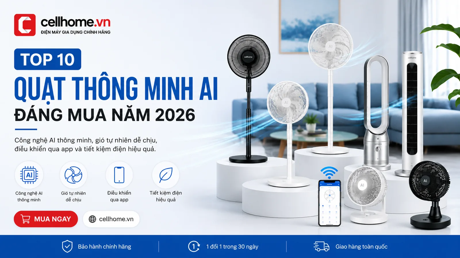 Top 10 quạt thông mình Ai đáng mua năm 2026