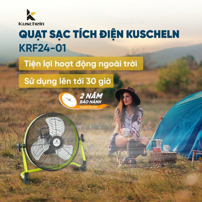 Quạt sạc tích điện KUSCHELN KRF24-01