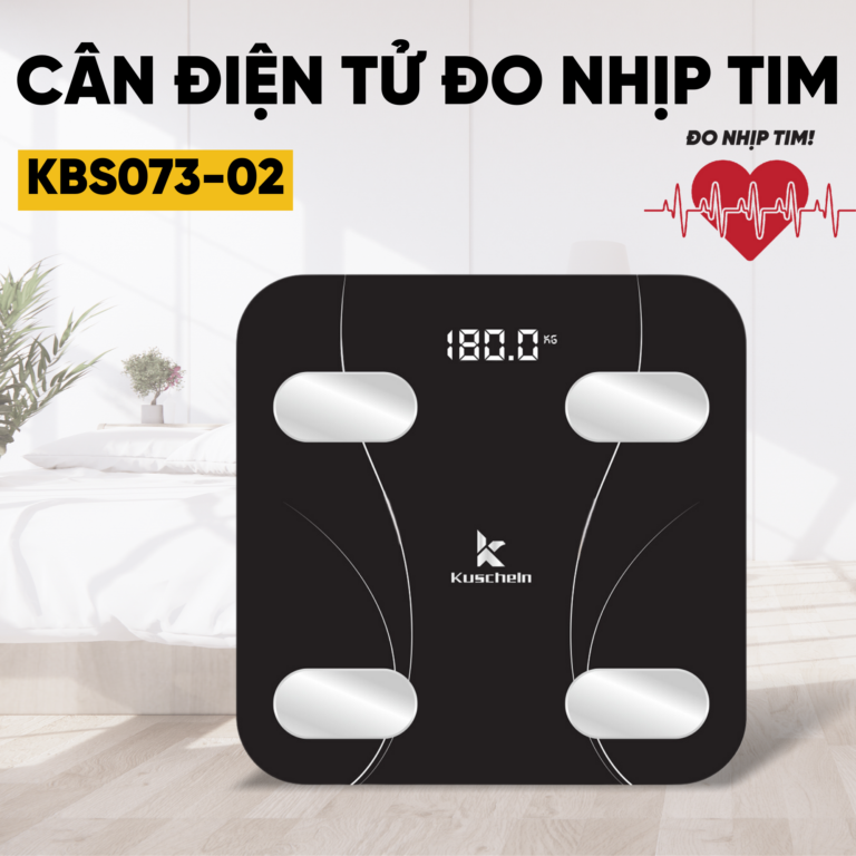 Cân điện tử KUSCHELN KBS073-02 đo nhịp tim 19 chỉ số