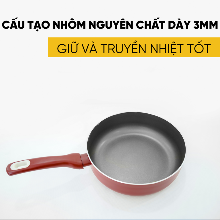 Chảo nhôm KUSCHELN chống dính KFP063-22A