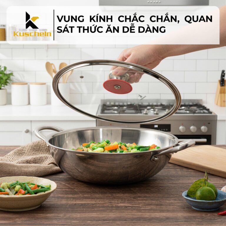 Chảo xào KUSCHELN đúc liền khối 32cm