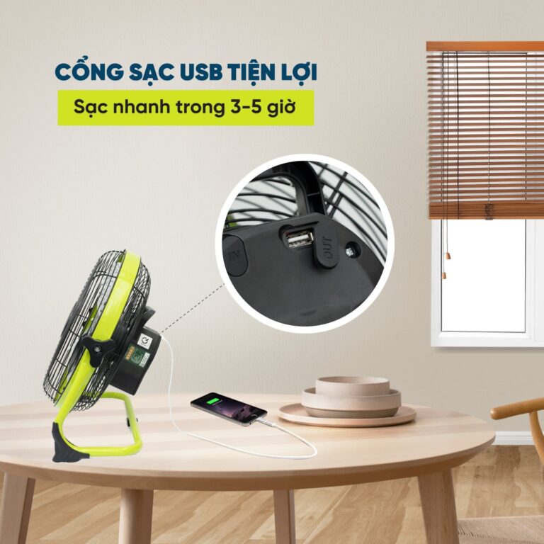 Quạt sạc tích điện KUSCHELN KRF24-01