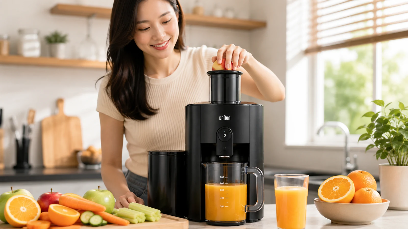 Trải Nghiệm Máy Ép Braun SJ5000 MultiJuice 5 Spin Thực Tế 2026