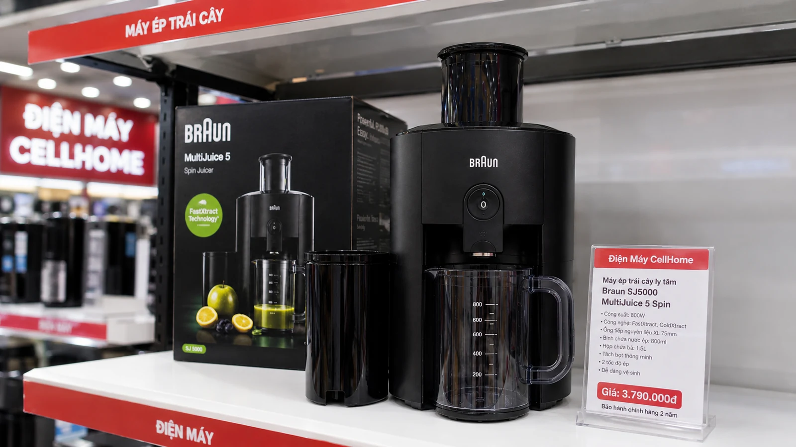 Braun SJ5000 MultiJuice 5 Spin Trưng Bày Tại CellHome 2026