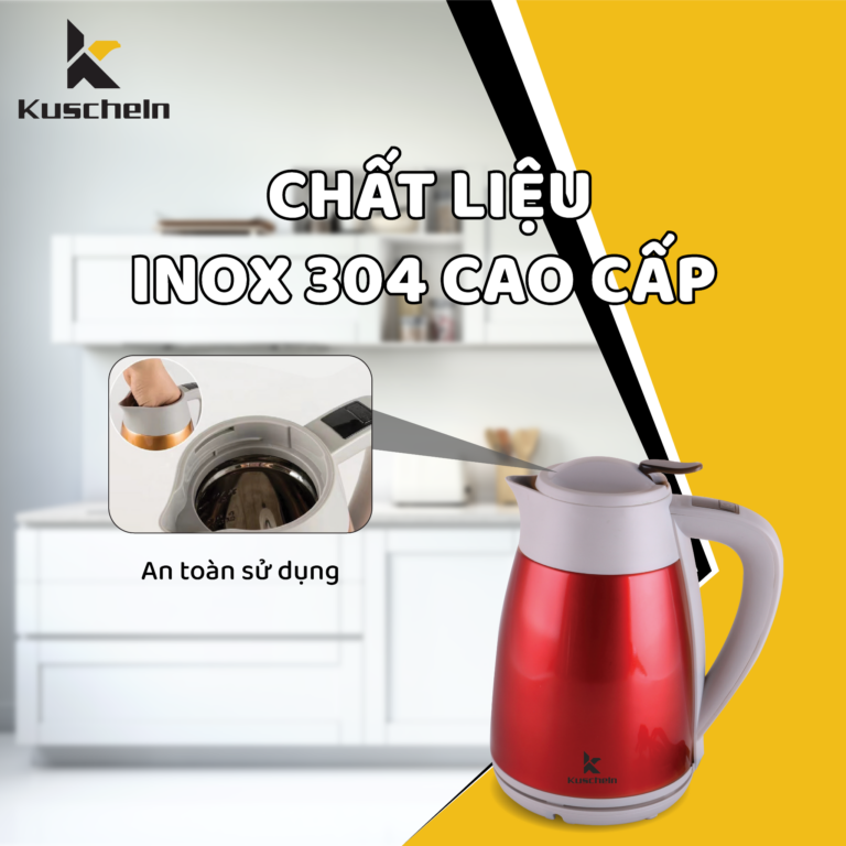 Ấm siêu tốc KUSCHELN KEK23-1.5L1 1.5L giữ nhiệt 3in1