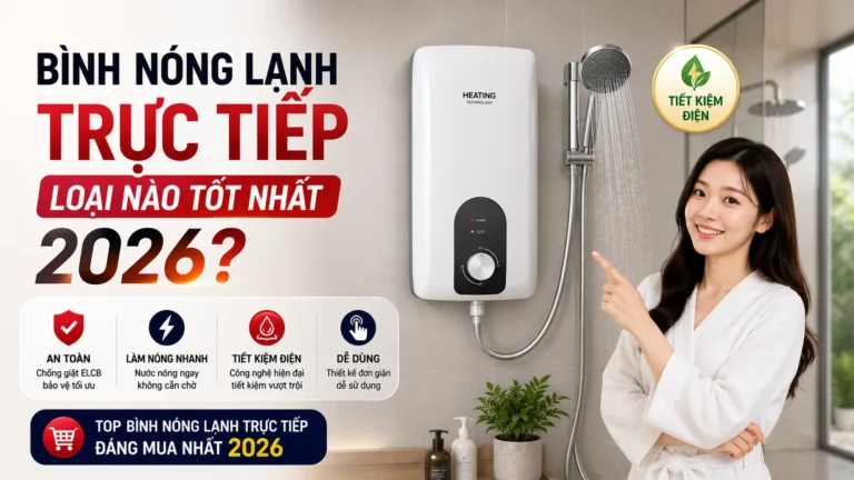 Bình Nóng Lạnh Trực Tiếp Loại Nào Tốt Nhất 2026?