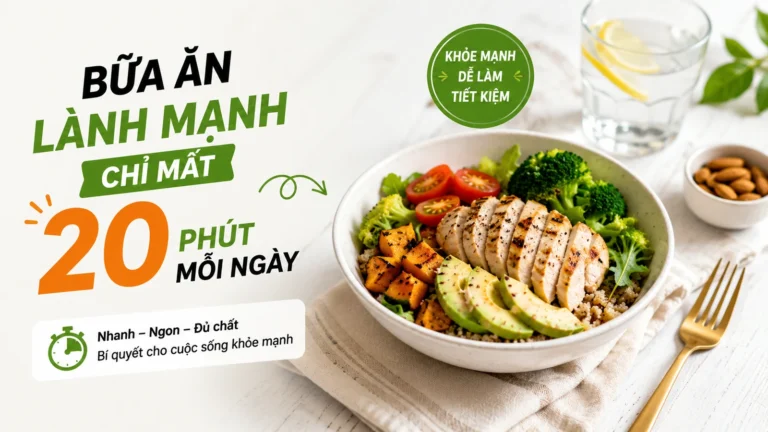 Bữa Ăn Lành Mạnh Chỉ Mất 20 Phút Mỗi Ngày