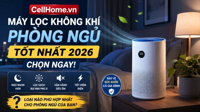 Top máy lọc không khí phòng ngủ tốt nhất 2026