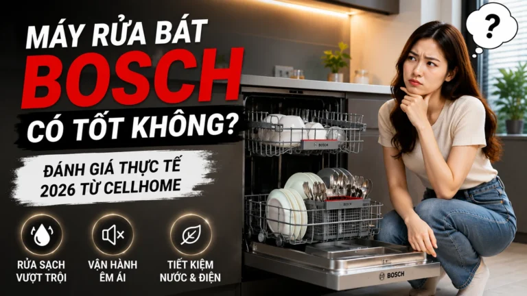 Máy Rửa Bát Bosch Có Tốt Không Đánh Giá Thực Tế 2026