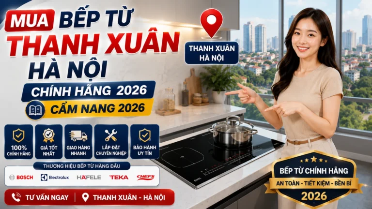 Mua Bếp Từ Thanh Xuân Hà Nội Chính Hãng 2026: Cẩm Nang 2026