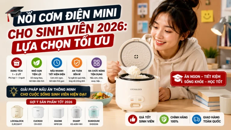Nồi Cơm Điện Mini Cho Sinh Viên 2026: Lựa Chọn Tối Ưu