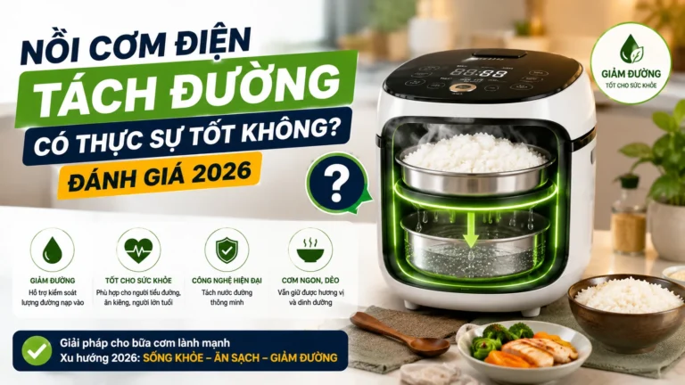 Nồi Cơm Điện Tách Đường Có Thực Sự Tốt Không? Đánh Giá 2026