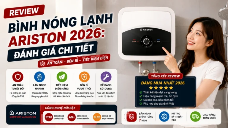 Review Bình Nóng Lạnh Ariston 2026: Đánh Giá Chi Tiết