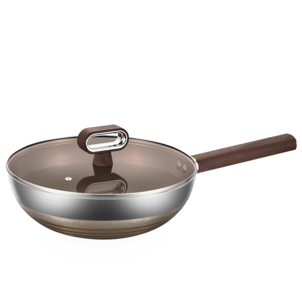 Chảo Titanium Shield đúc liền khối size 24 có vung kính MFT805
