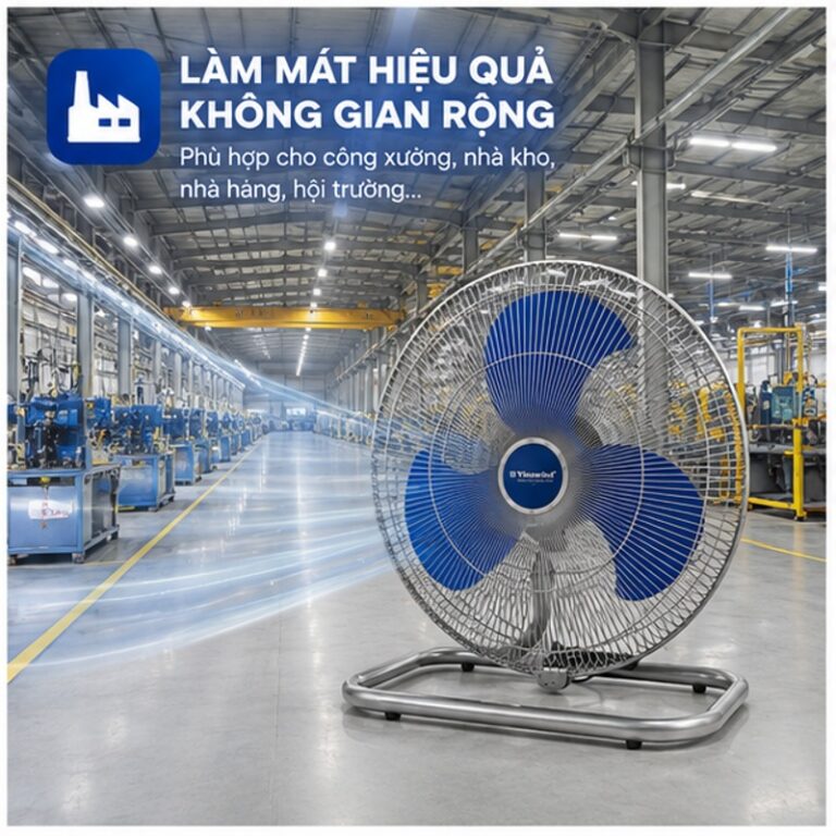 Quạt sàn công nghiệp Vinawind QS-500 150W