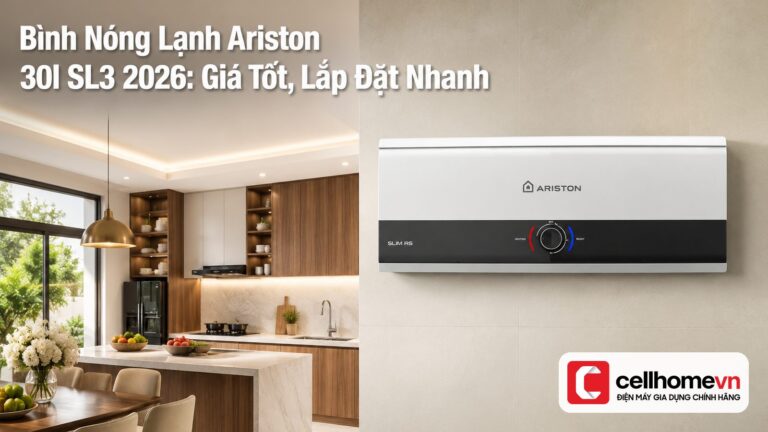 Bình Nóng Lạnh Ariston 30l SL3 2026: Giá Tốt, Lắp Đặt Nhanh
