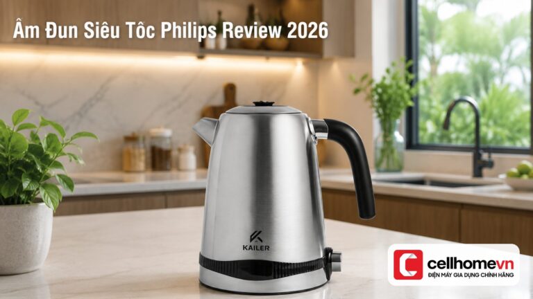 Ấm Đun Siêu Tốc Philips Review 2026: Nên Mua HD9352 Hay HD93
