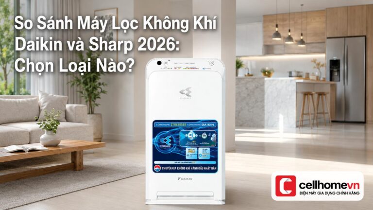 So Sánh Máy Lọc Không Khí Daikin và Sharp 2026: Chọn Loại Nào?