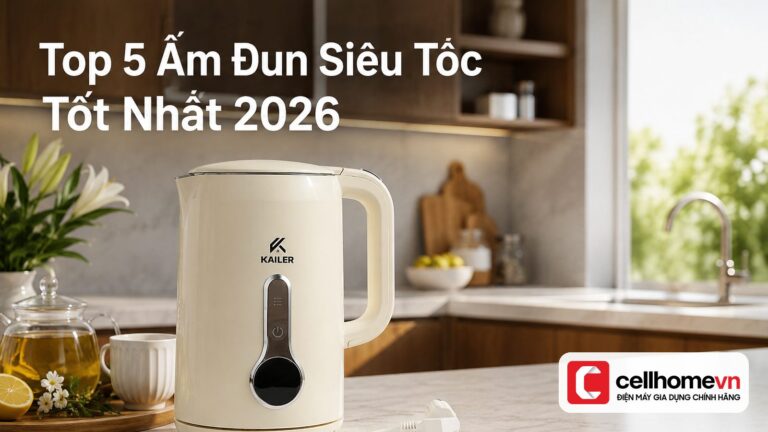 top 5 ấm đun siêu tốc tốt nhất 2026