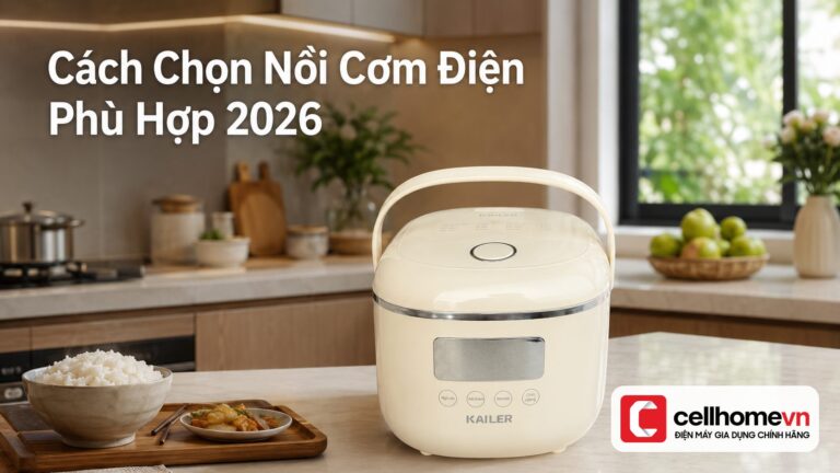 cách chọn nồi cơm điện phù hợp 2026