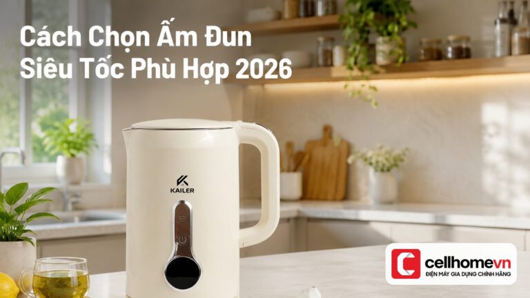 cách chọn ấm đun siêu tốc phù hợp 2026
